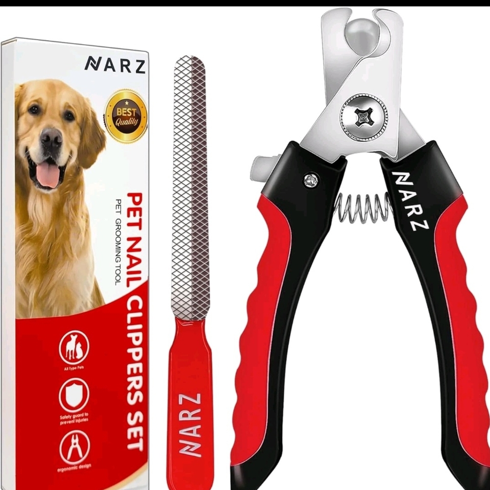 Red and Black Dog Nail Clippers Set